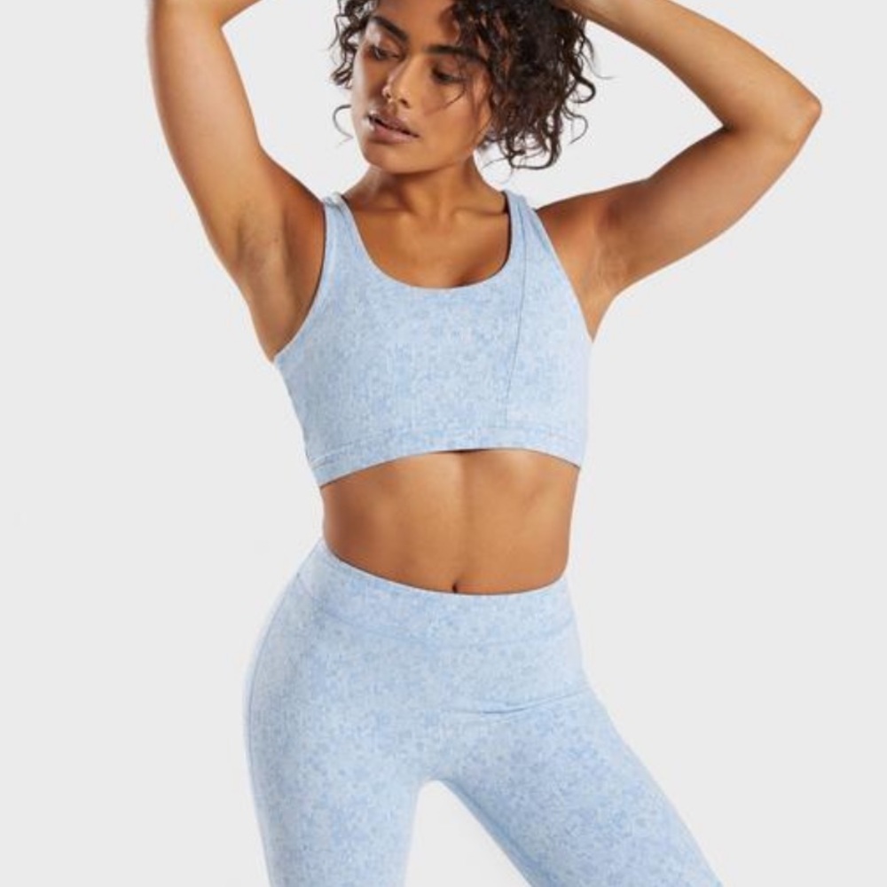 Gymshark Fleur Texture Sports Bra NWT